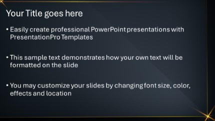 Dark Gold Starburst 08 Widescreen PowerPoint Template text slide design