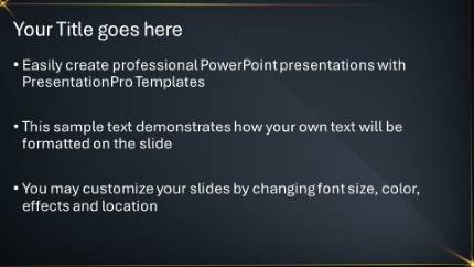 Dark Gold Starburst 09 Widescreen PowerPoint Template text slide design