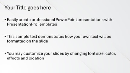 White Gold Angles 03 Widescreen PowerPoint Template text slide design