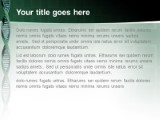 Dna Noodleballs Green PowerPoint Template text slide design