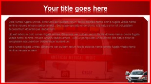 Rescue Race Widescreen PowerPoint Template text slide design