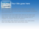 In The Clouds PowerPoint Template text slide design