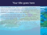Tropical09 PowerPoint Template text slide design
