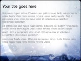Water Splashing PowerPoint Template text slide design