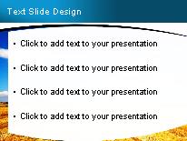 Blue Hay Field PowerPoint Template text slide design