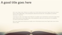 Open Bible 01 Widescreen PowerPoint Template text slide design