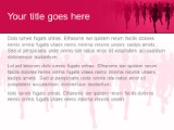 Marathon Pink PowerPoint Template text slide design