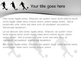 Soccer Stunts Gray PowerPoint Template text slide design