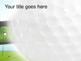 Golf PowerPoint Template text slide design