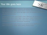 Email It Teal PowerPoint Template text slide design