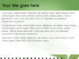 Online12 Green PowerPoint Template text slide design