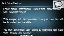 Tablet Blueprints Widescreen PowerPoint Template text slide design