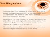 Tech Chip Orange PowerPoint Template text slide design