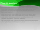 Abstract Green PowerPoint Template text slide design