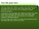 Business 04 Green PowerPoint Template text slide design