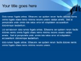 Business 08 All Blue PowerPoint Template text slide design