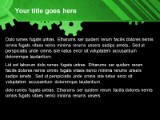 Gears Green PowerPoint Template text slide design