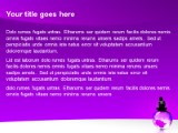 Globe Purple PowerPoint Template text slide design