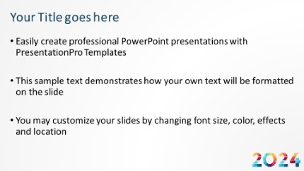 2024 Hex 01 Widescreen PowerPoint Template text slide design