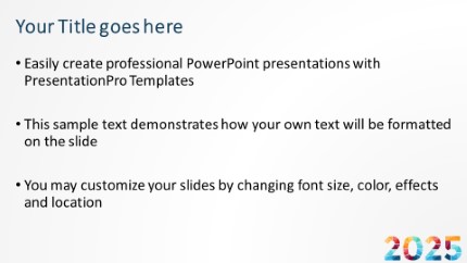 2025 Hex 01 Widescreen PowerPoint Template text slide design