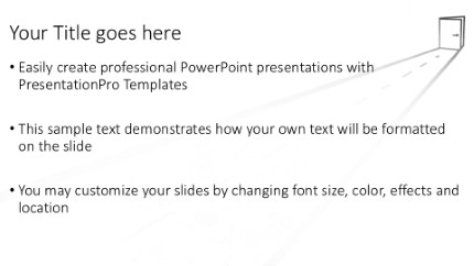 2026 Road to Success Widescreen PowerPoint Template text slide design