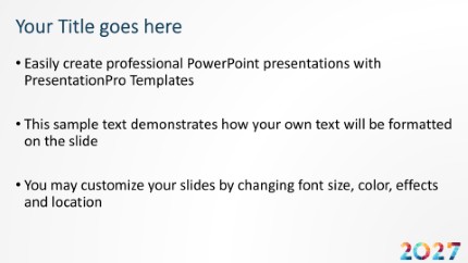 2027 Hex 01 Widescreen PowerPoint Template text slide design