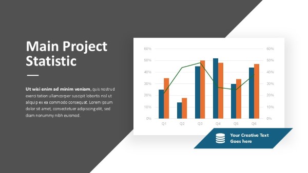 PowerPoint editable data infographic