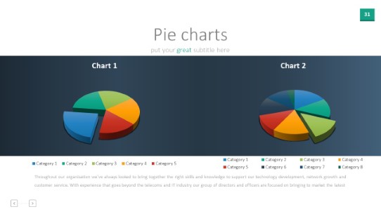 PowerPoint editable data infographic