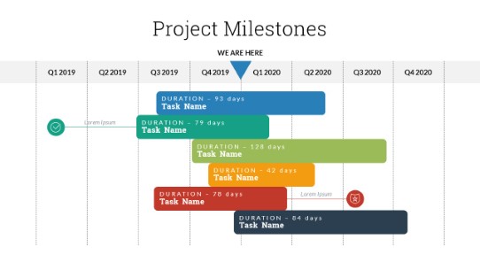 Milestones 22 PowerPoint Infographic pptx design
