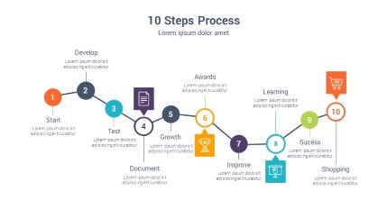 PowerPoint Infographic - Step Process 010. Presentation templates ...