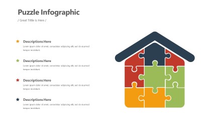 Home Puzzle Infographic Layout PowerPoint Infographic pptx design