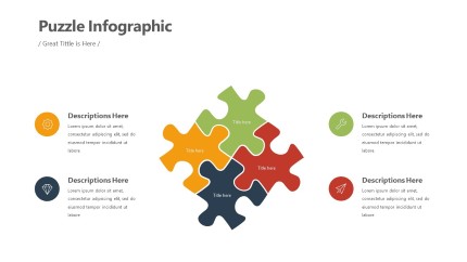 Puzzle Infographic Layout PowerPoint Infographic pptx design
