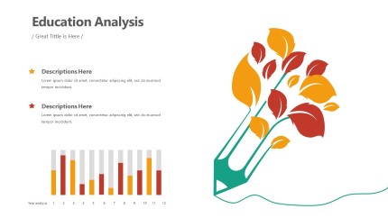 Pencil Leaves Infographic Layout PowerPoint Infographic pptx design