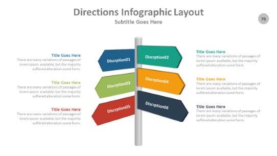Direction 076 PowerPoint Infographic pptx design
