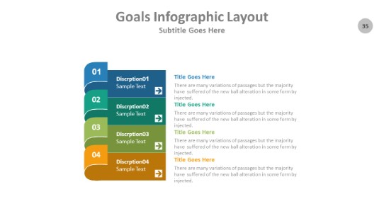 Goals 035 PowerPoint Infographic pptx design