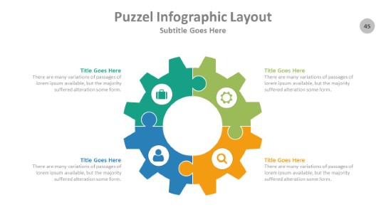 Puzzle 045 PowerPoint Infographic pptx design