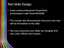 Abstract Color Bend PowerPoint Template text slide design