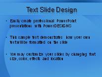 Gental Waves PowerPoint Template text slide design