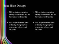 Abstract Color Bend PowerPoint Template text slide design