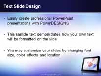 Digital Handshake PowerPoint Template text slide design