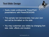 Target Business PowerPoint Template text slide design
