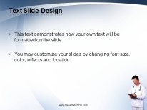 Doc With Charts PowerPoint Template text slide design