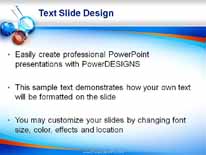 Glowing Beakers PowerPoint Template text slide design