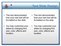 Premium Waterflower PowerPoint Template text slide design