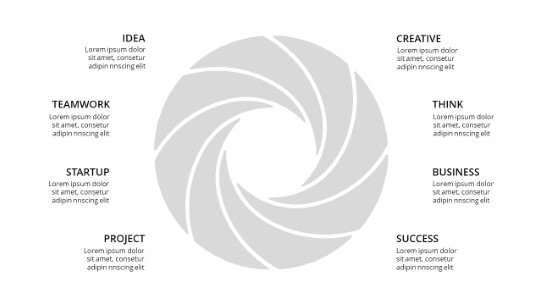 8 Steps Circle Spiral 104 PowerPoint Infographic pptx design