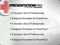 Emergency PowerPoint Template text slide design