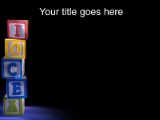 Blocks PowerPoint Template text slide design